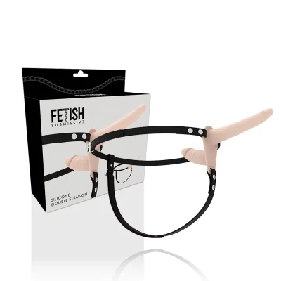 FETISH SUBMISSIVE HARNESS - DOUBLE PENETRATION FLESH FETISH SUBMISSIVE HARNESS - DOUBLE PENETRATION FLESH