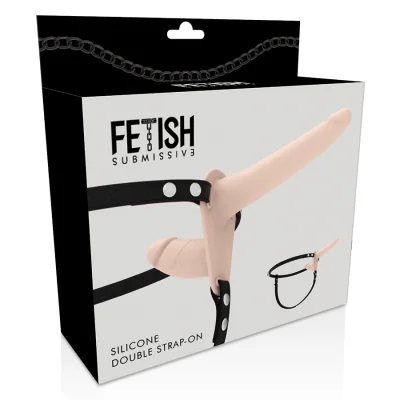 FETISH SUBMISSIVE HARNESS - DOUBLE PENETRATION FLESH FETISH SUBMISSIVE HARNESS - DOUBLE PENETRATION FLESH