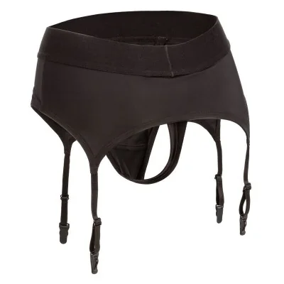 CALEXOTICS - BOUNDLESS THONG WITH GARTER L/XL CALEXOTICS - BOUNDLESS THONG WITH GARTER L/XL