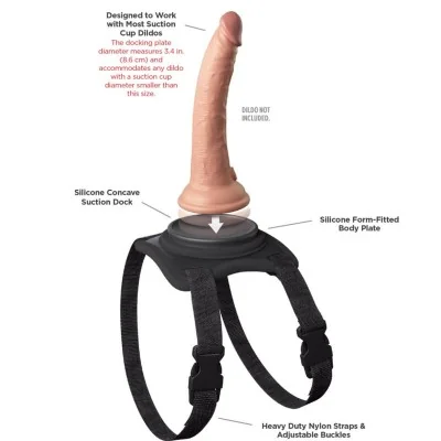 PIPEDREAMS - BODY DOCK LAP STRAP HARNESS PIPEDREAMS - BODY DOCK LAP STRAP HARNESS