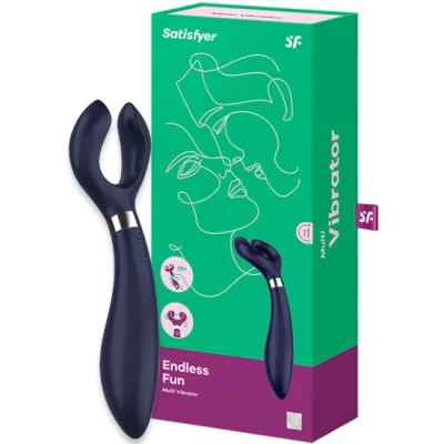 SATISFYER - ENDLESS FUN MULTI VIBRADOR 3 AZUL SATISFYER - ENDLESS FUN MULTI VIBRADOR 3 AZUL