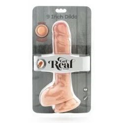 GET REAL - DUAL DENSITY DILDO 25,5 CM BALLS SKIN GET REAL - DUAL DENSITY DILDO 25,5 CM BALLS SKIN