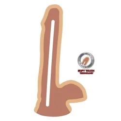GET REAL - DUAL DENSITY DILDO 17 CM BALLS SKIN GET REAL - DUAL DENSITY DILDO 17 CM BALLS SKIN