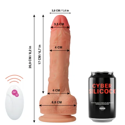 CYBER SILICOCK - REMOTE CONTROL REALISTIC MR RICK 20.9 CM -O- 4 CYBER SILICOCK - REMOTE CONTROL REALISTIC MR RICK 20.9 CM -O- 4